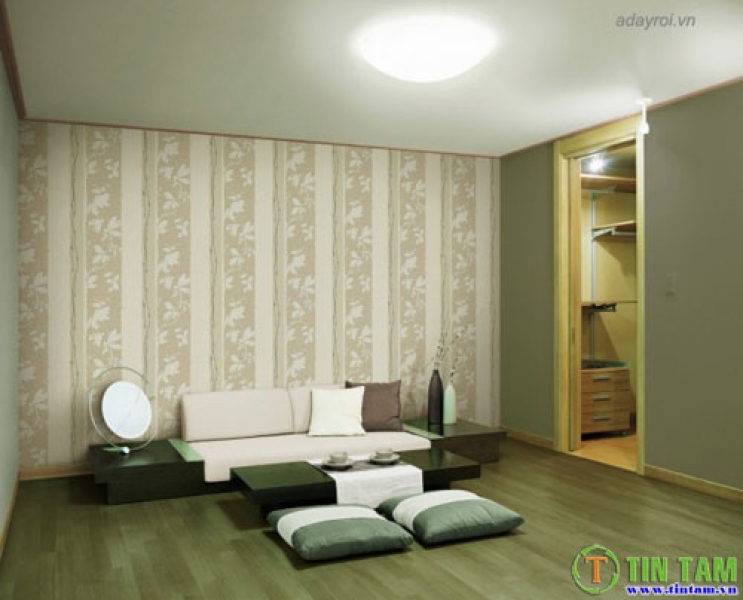 Giấy dán tường phòng khách